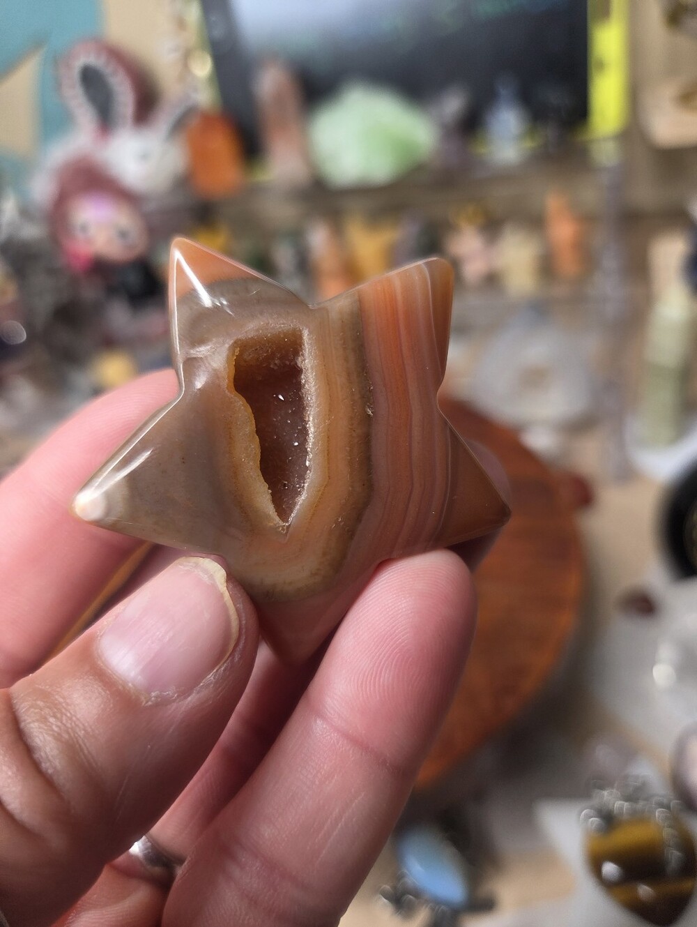 Red carnelian Star 2.4 In ( Health) - Picture 4 of 4